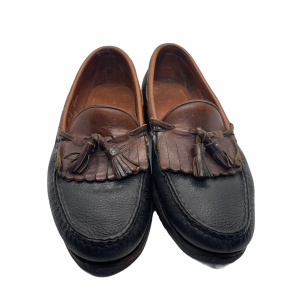 Allen Edmonds men’s leather tassel loafers SZ 10 - Picture 2 of 8